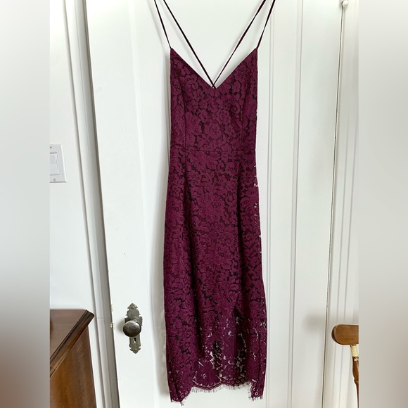 Lovers + Friends Skylight Dress in Merlot XS - Picture 2 of 6